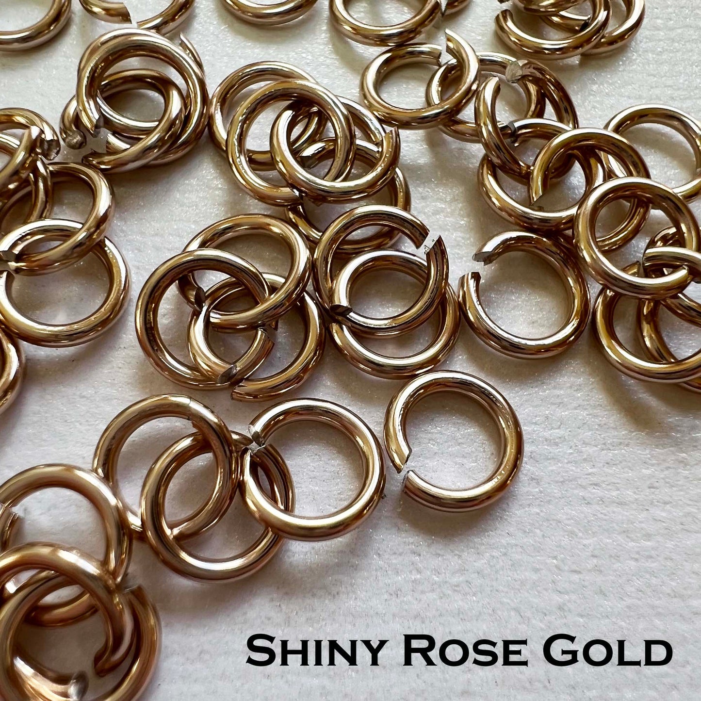 18g 5/32" Jump Rings Shiny (SWG) ID: 4.1mm - Choose color & quantity
