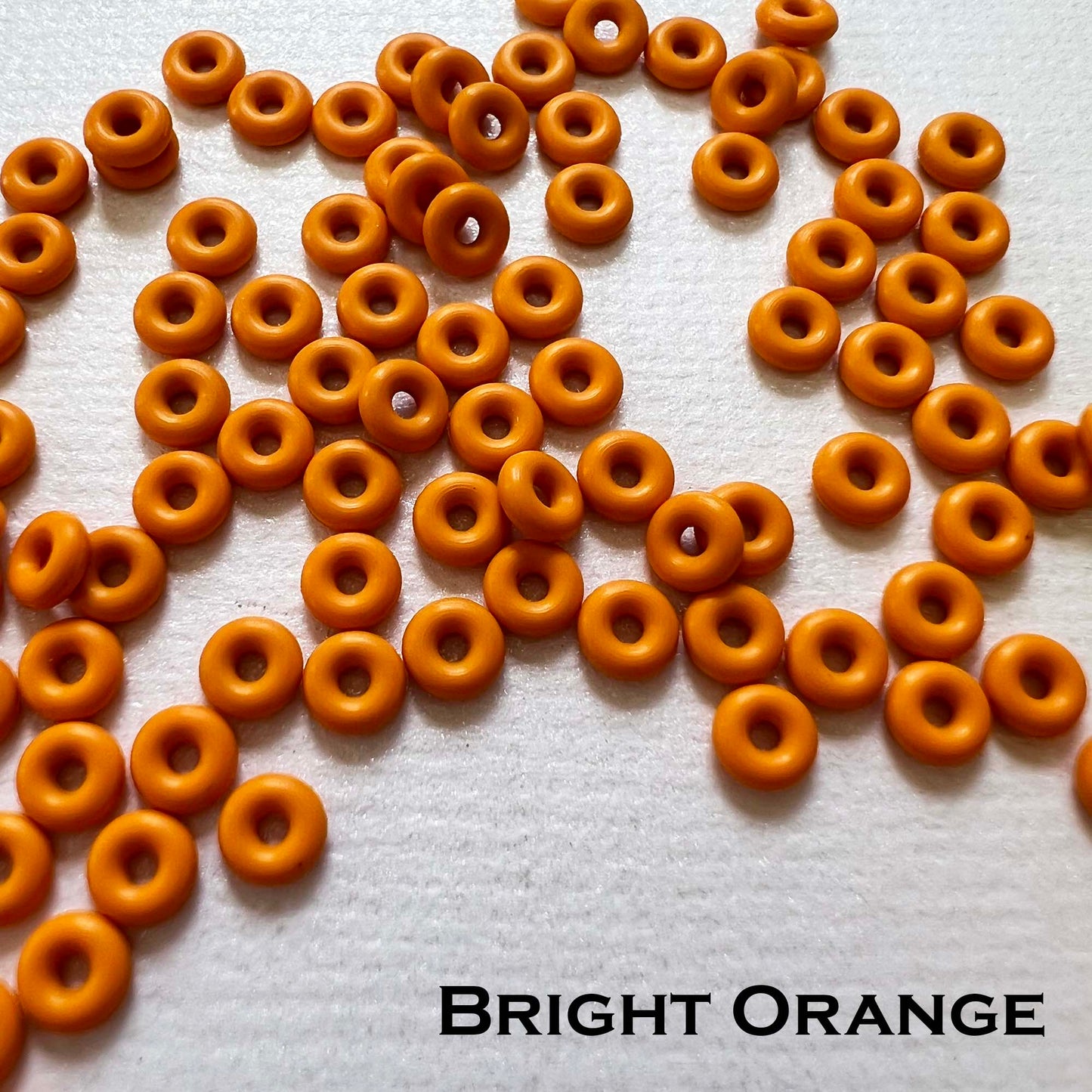 3mm Rubber O-Rings (ID: 1.1mm) - choose color