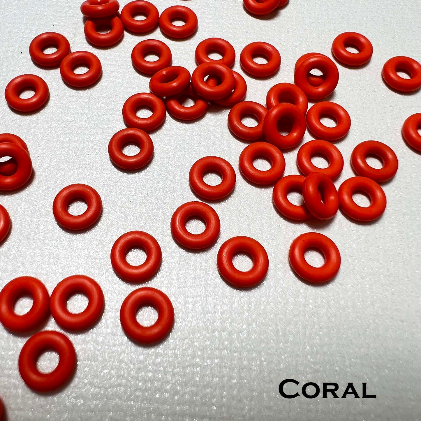 6mm Rubber O-Rings (ID: 2.6mm) - choose color & quantity