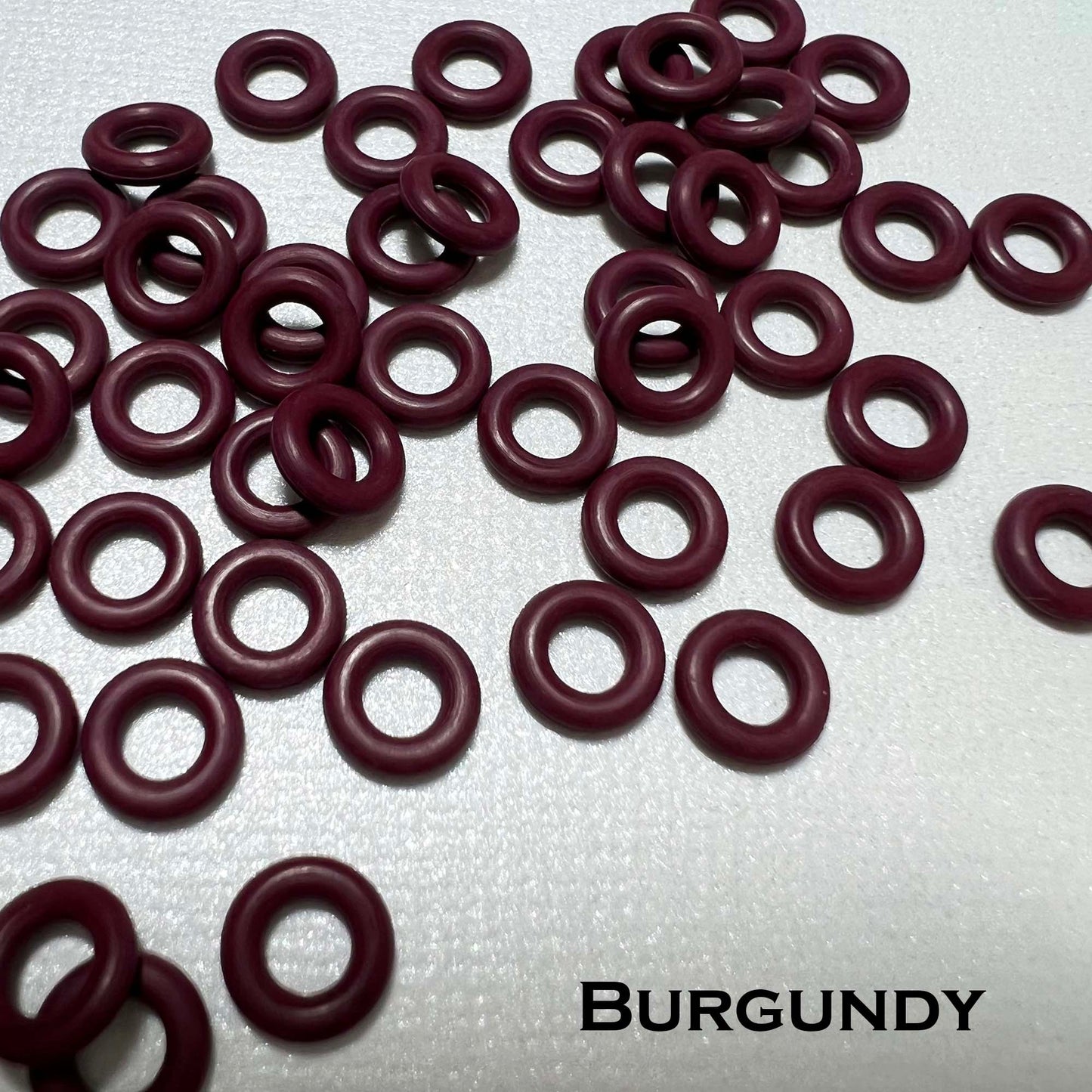 7.25mm Rubber O-Rings (ID: 3.7) - choose color & quantity