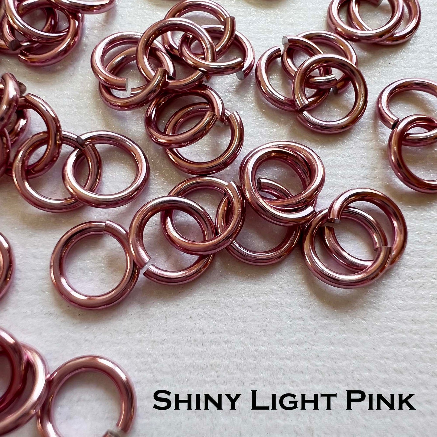 18g 5/32" Jump Rings Shiny (SWG) ID: 4.1mm - Choose color & quantity