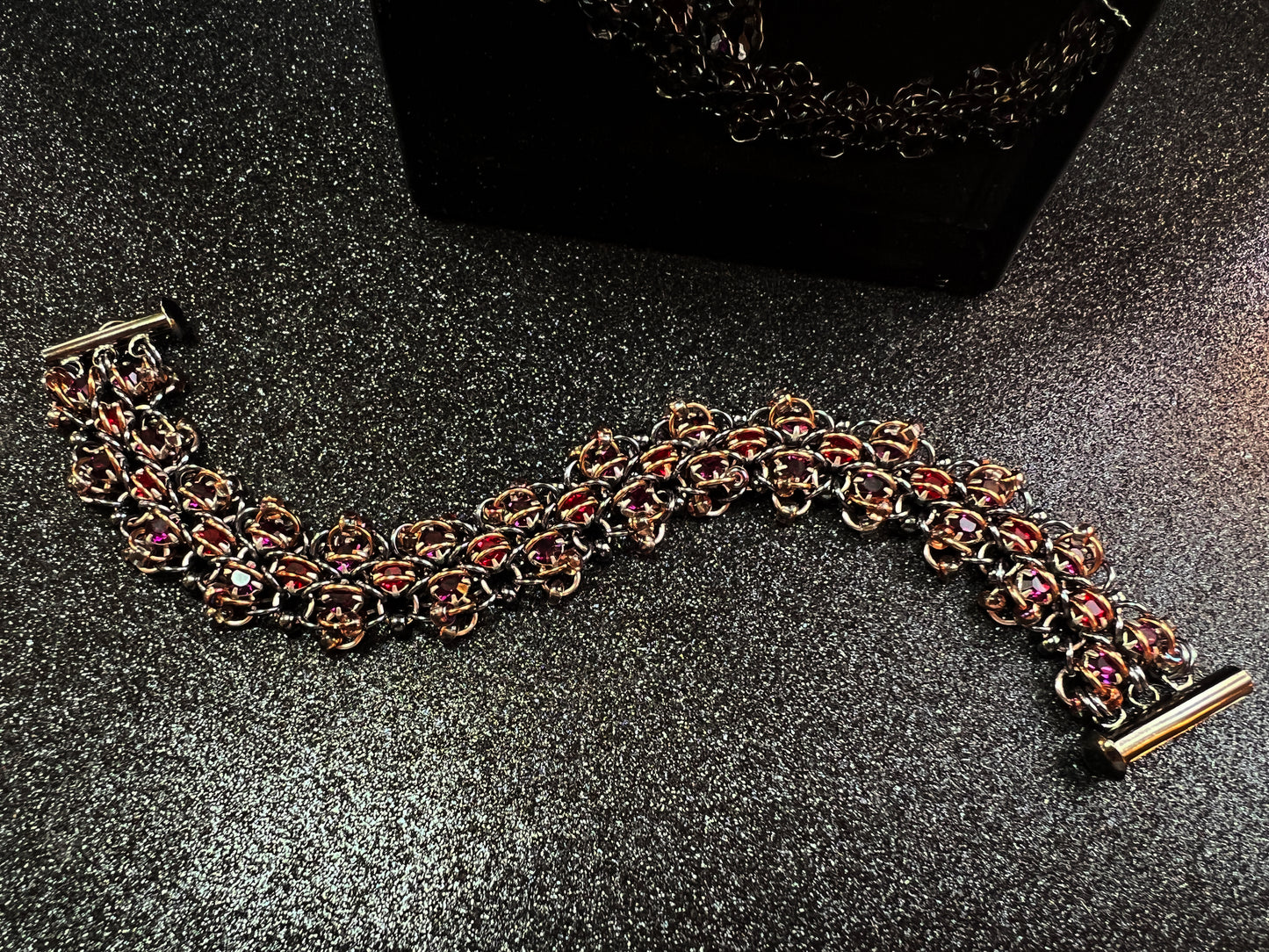 Beaded Lace and Rhinestone Bracelet Kit with Video Class Dark Secrets