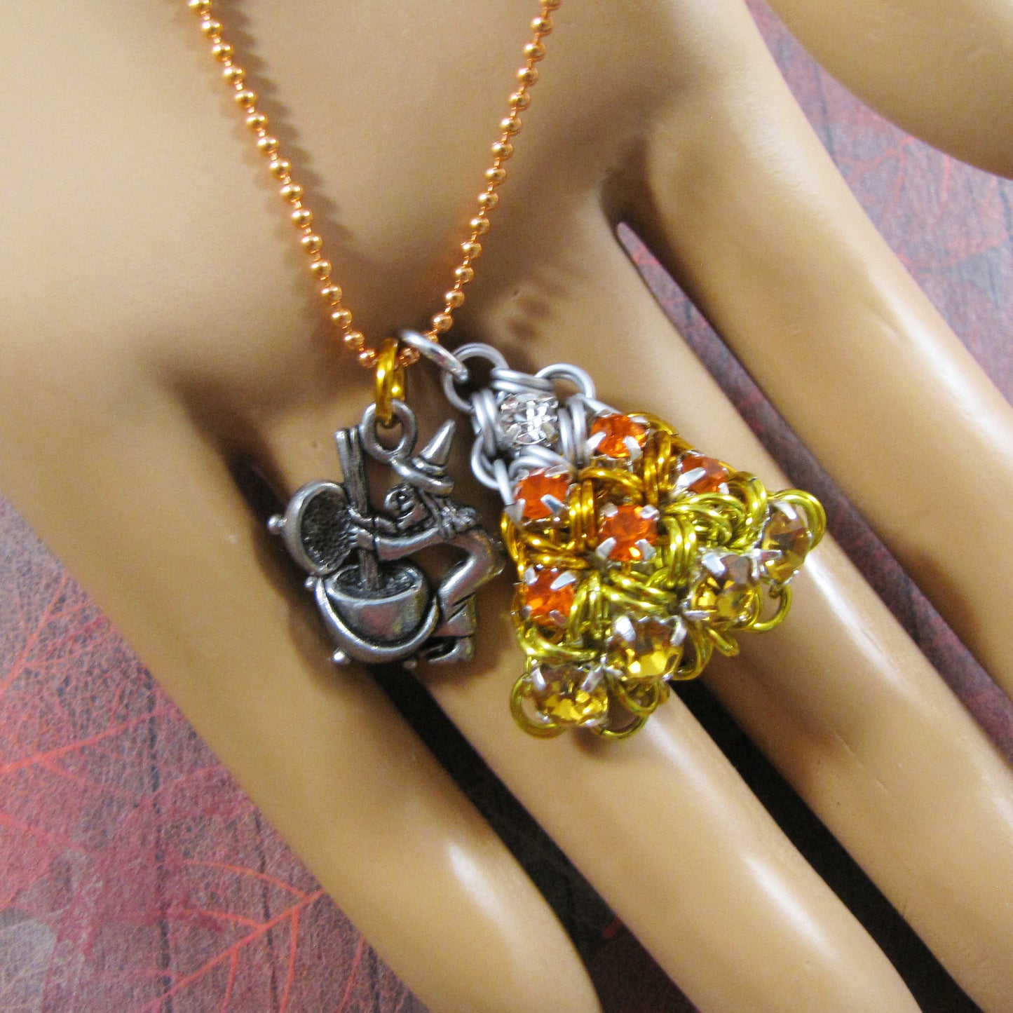 Japanese Puffy Candy Corn Rhinestone Charm Kit