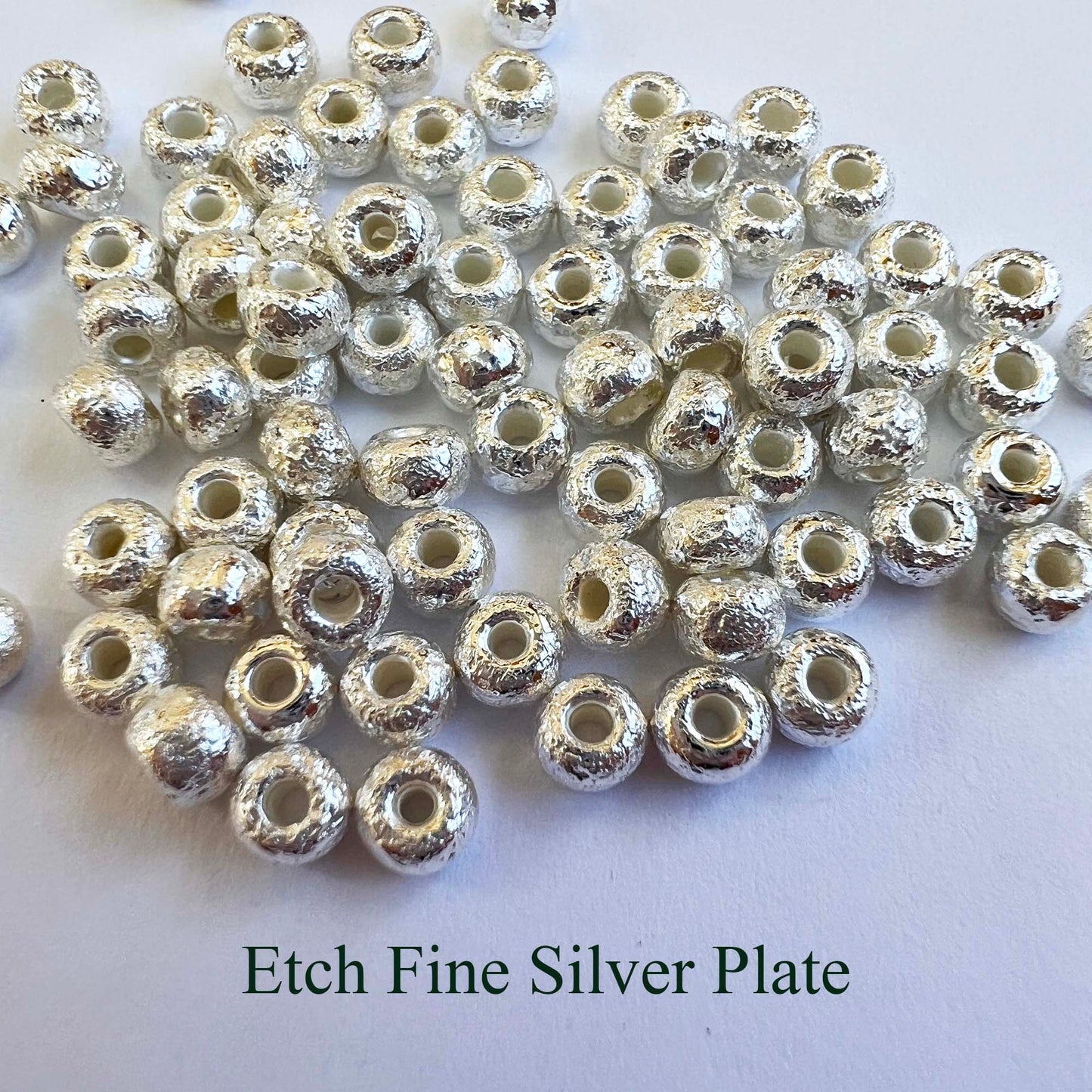 Etched Finish Czech Beads 6/0 choose color
