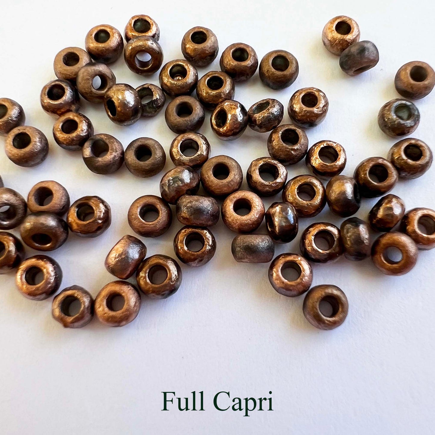 Etched Finish Czech Beads 6/0 choose color
