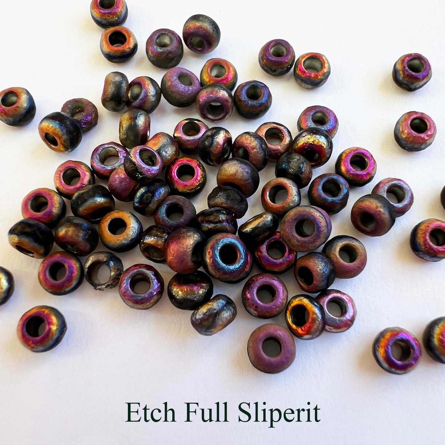 Etched Finish Czech Beads 6/0 choose color