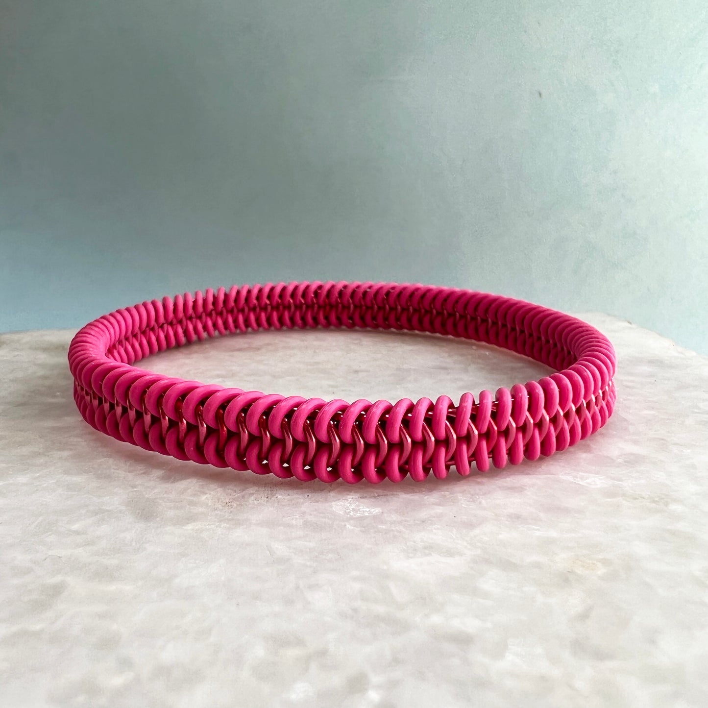 European 6 in 1 Micro Stretch Bracelet Kit with FREE video - Neon Flamingo