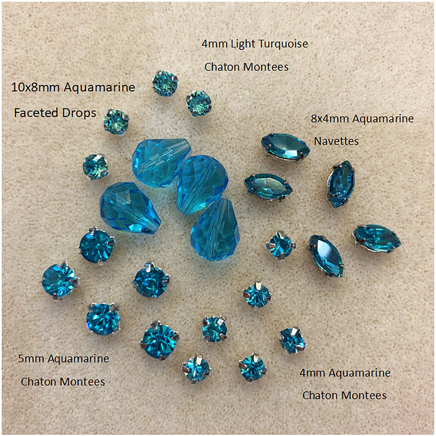 Faceted Drop Beads Glass 10x8mm for Earrings (Pkg of 6)