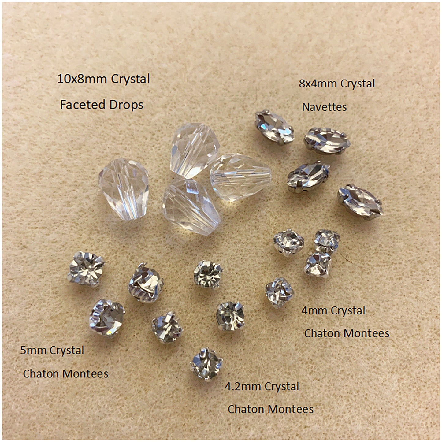 Faceted Drop Beads Glass 10x8mm for Earrings (Pkg of 6)