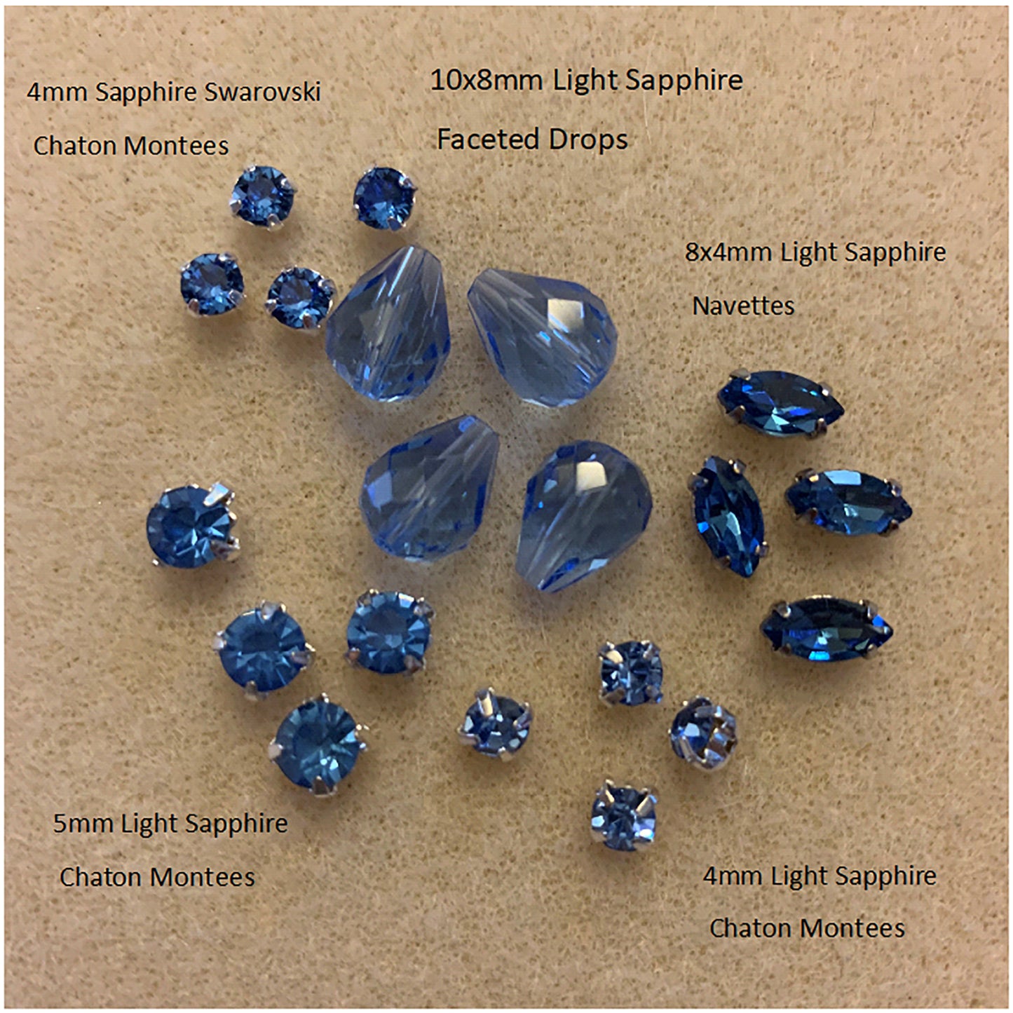 Faceted Drop Beads Glass 10x8mm for Earrings (Pkg of 6)