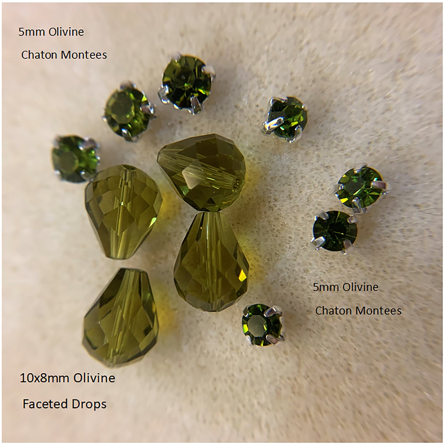 Faceted Drop Beads Glass 10x8mm for Earrings (Pkg of 6)