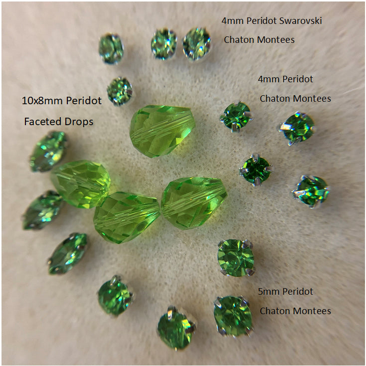 Faceted Drop Beads Glass 10x8mm for Earrings (Pkg of 6)