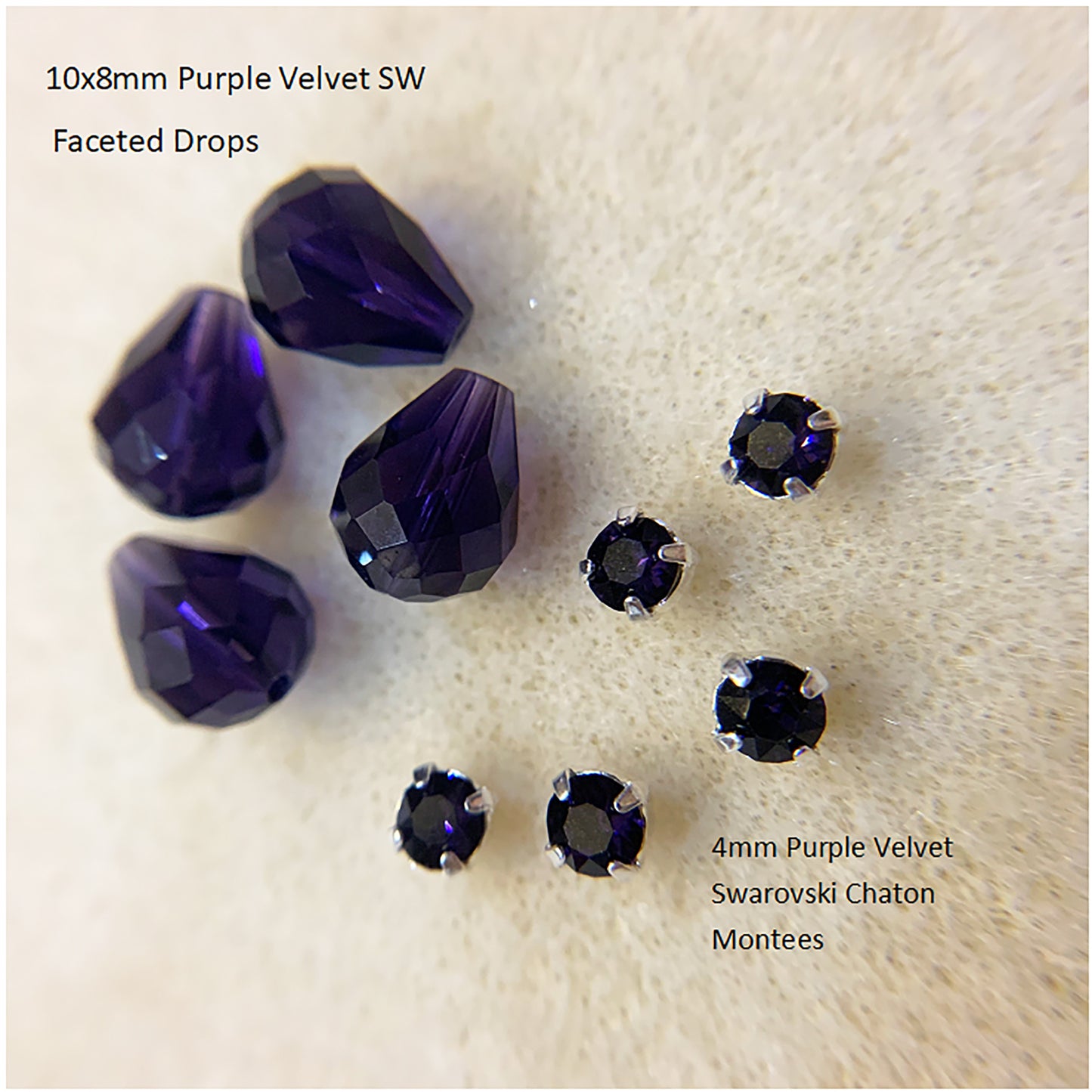 Faceted Drop Beads Glass 10x8mm for Earrings (Pkg of 6)