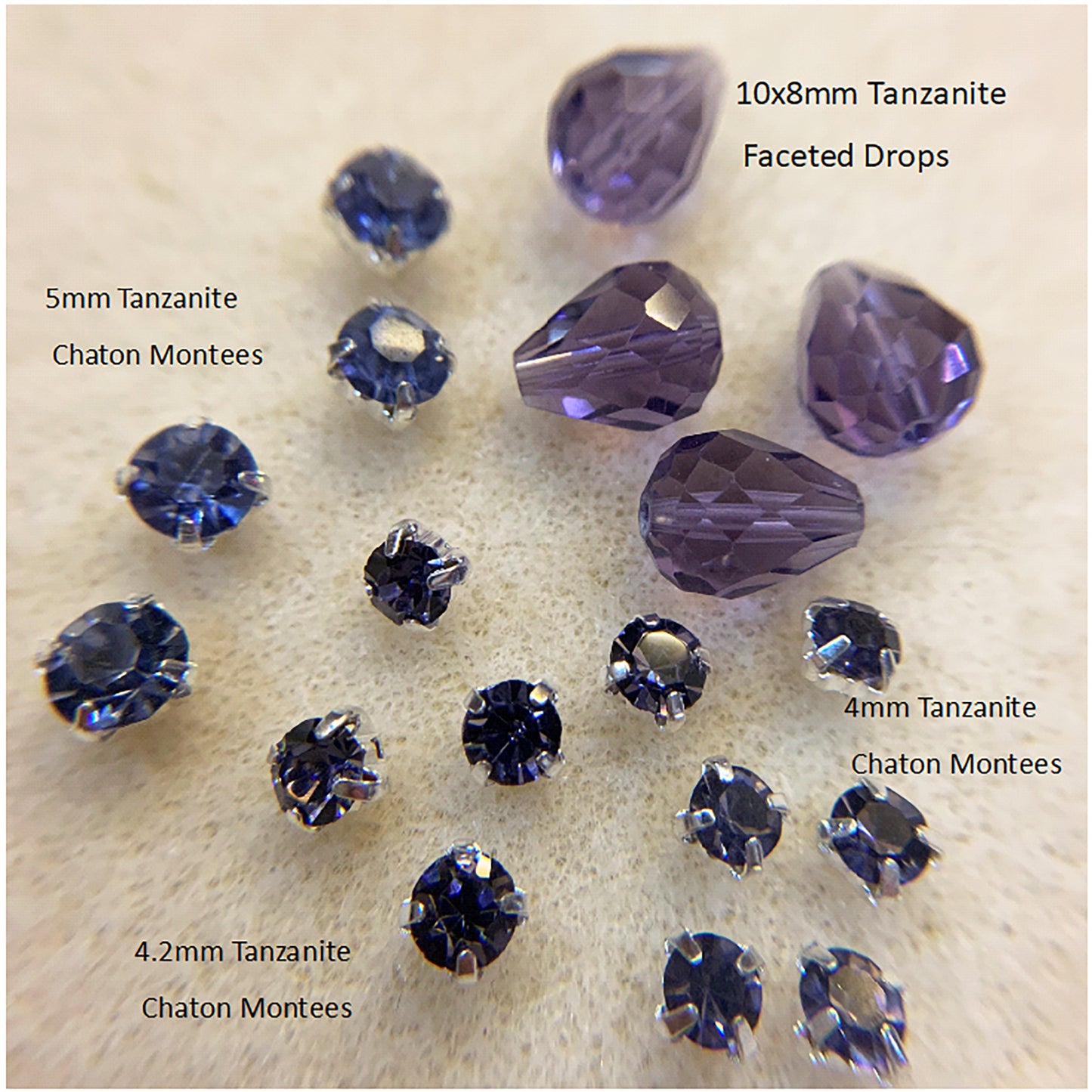 Faceted Drop Beads Glass 10x8mm for Earrings (Pkg of 6)