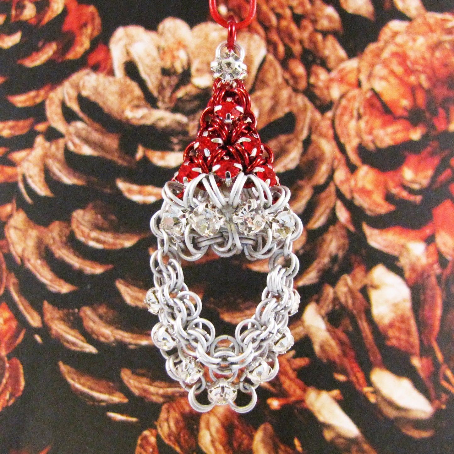 Puffy Rhinestone Santa Pendant Kit