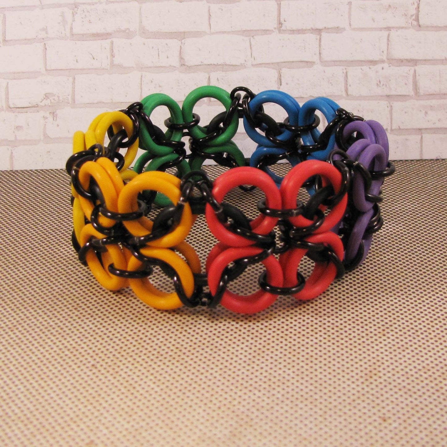 15mm Rubber O-Rings Rainbow Hand Picked Mix (ID: 10mm) 6 Color Rainbow Mix