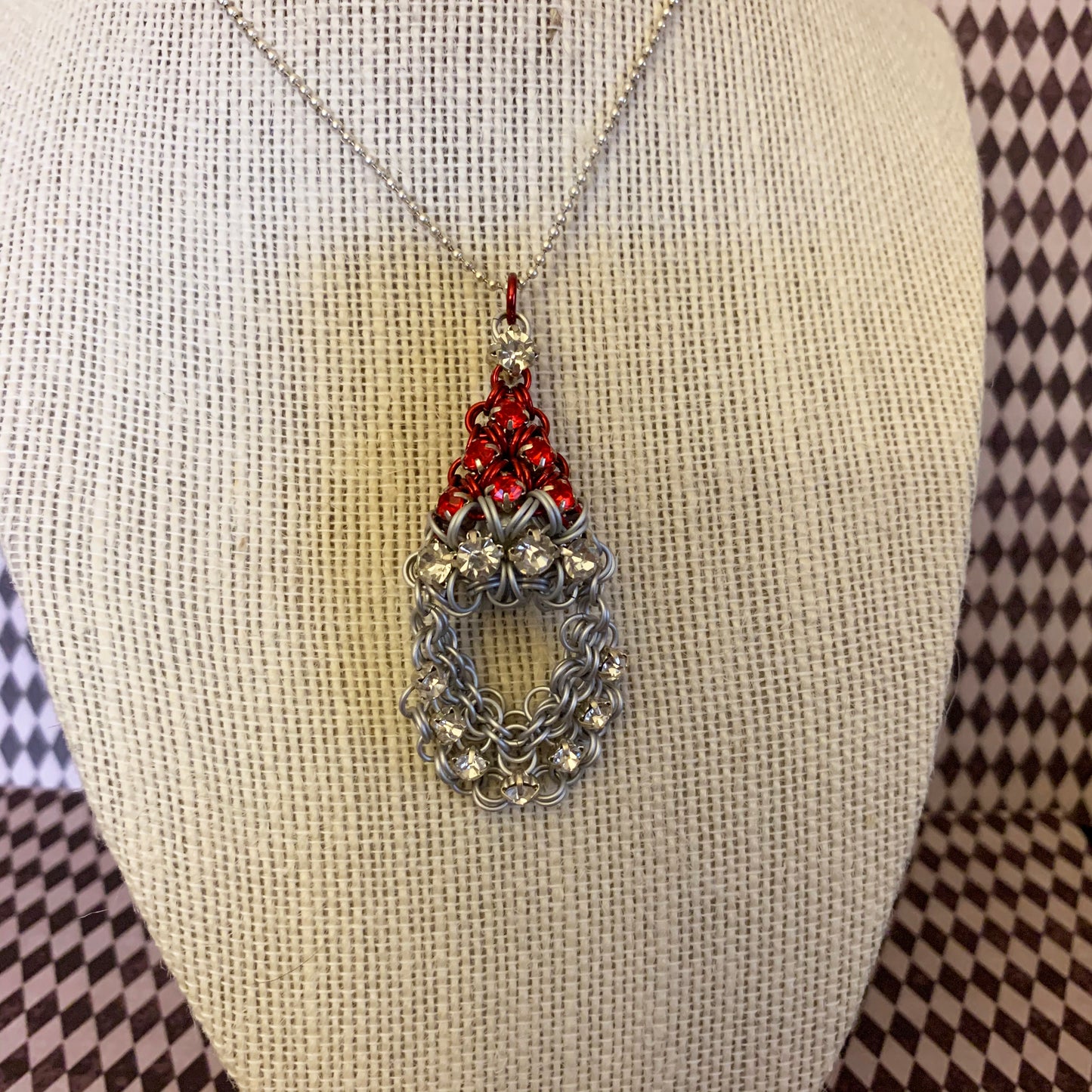 Puffy Rhinestone Santa Pendant Kit