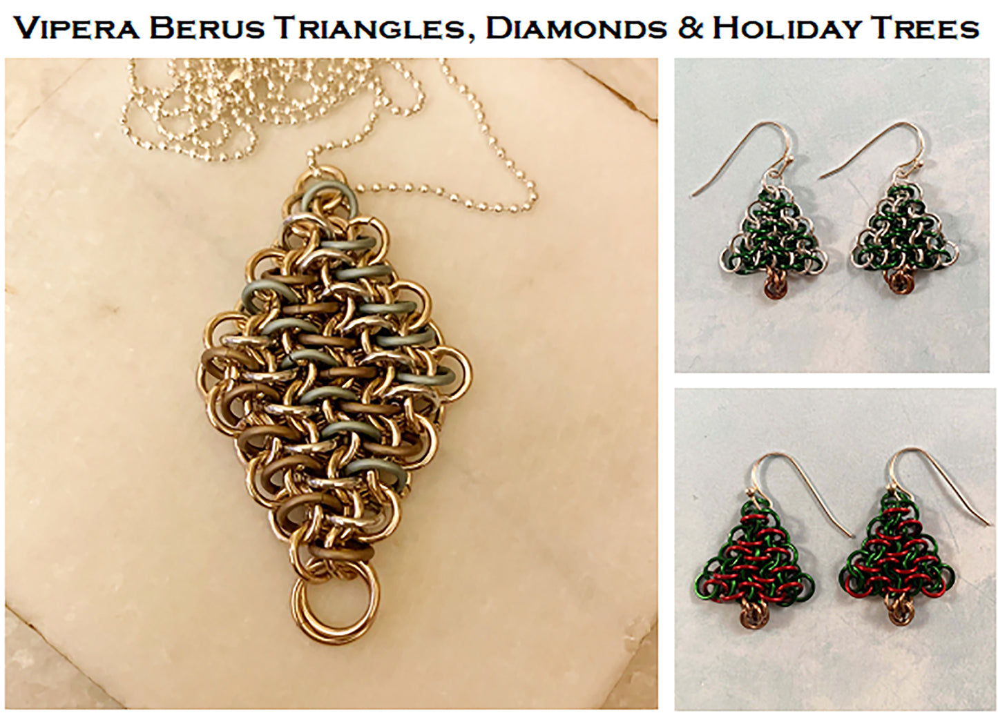 Vipera Berus PDF & Video Tutorial for Triangles, Diamonds & Holiday Trees