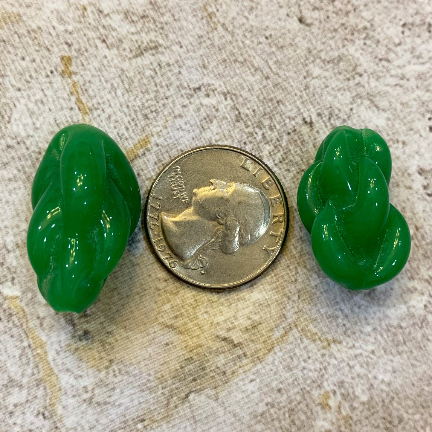 Large Vintage Glass Drops (Pkg of 2)