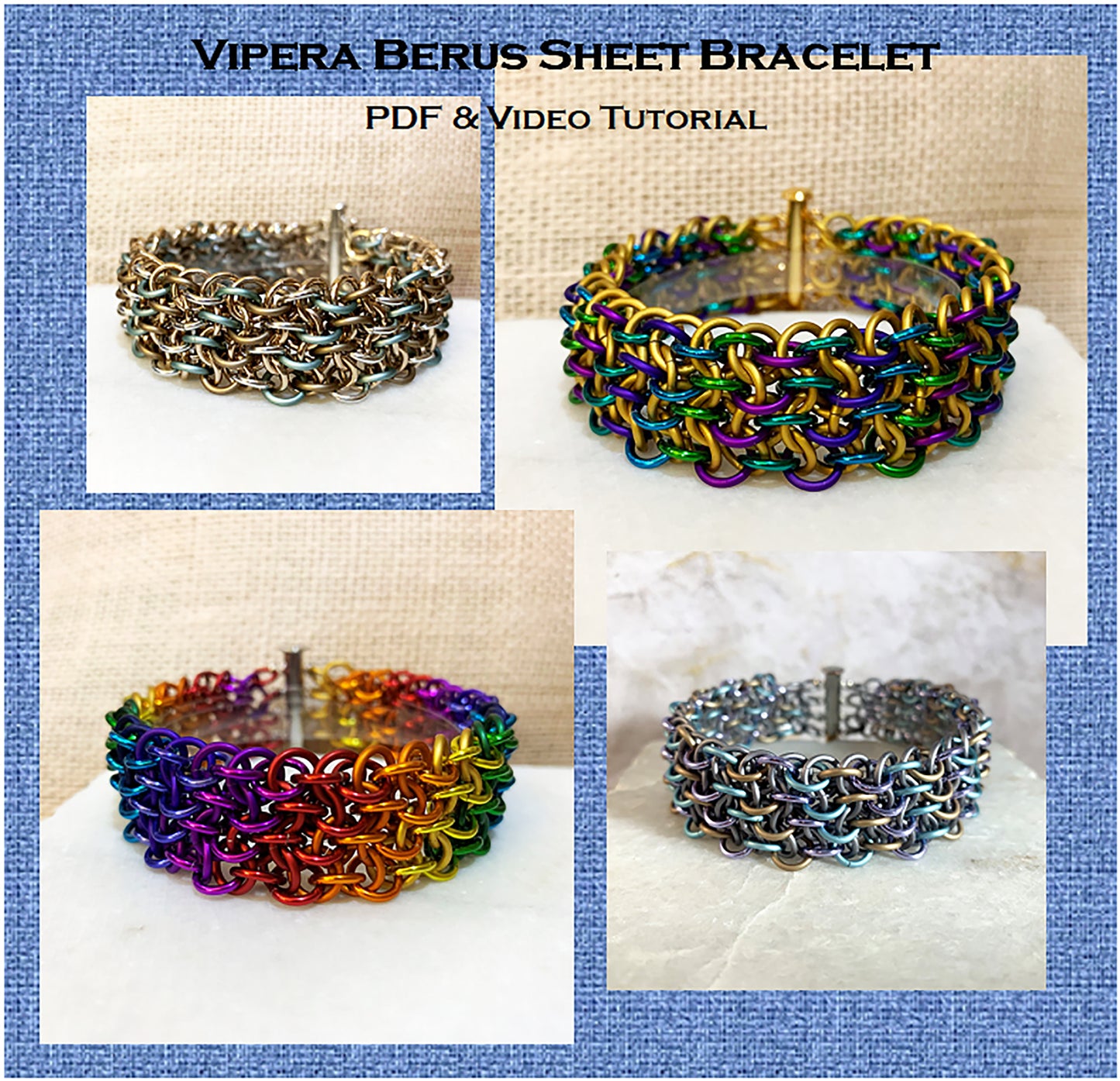 Vipera Berus Sheet Bracelet PDF & Video Tutorial