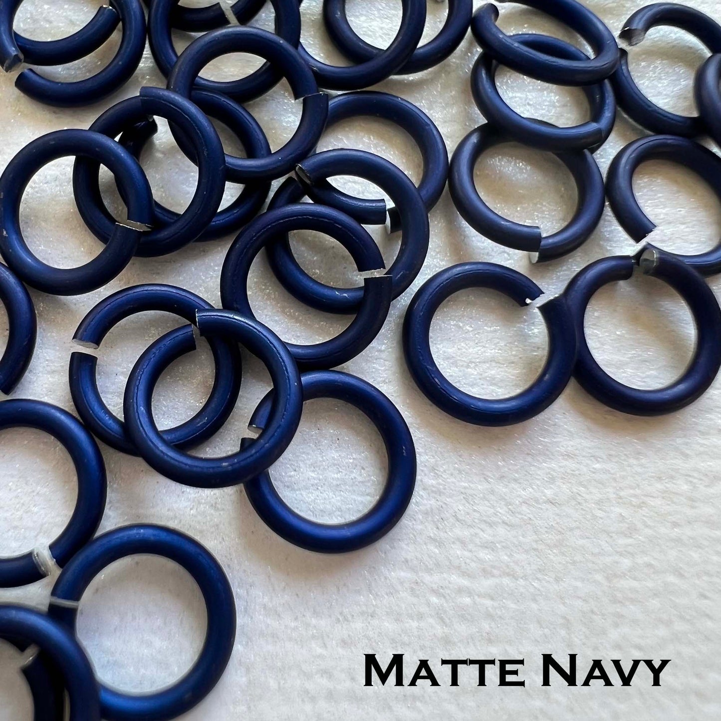 18g 3/16" Jump Rings Matte (SWG) ID: 5mm - choose color & quantity