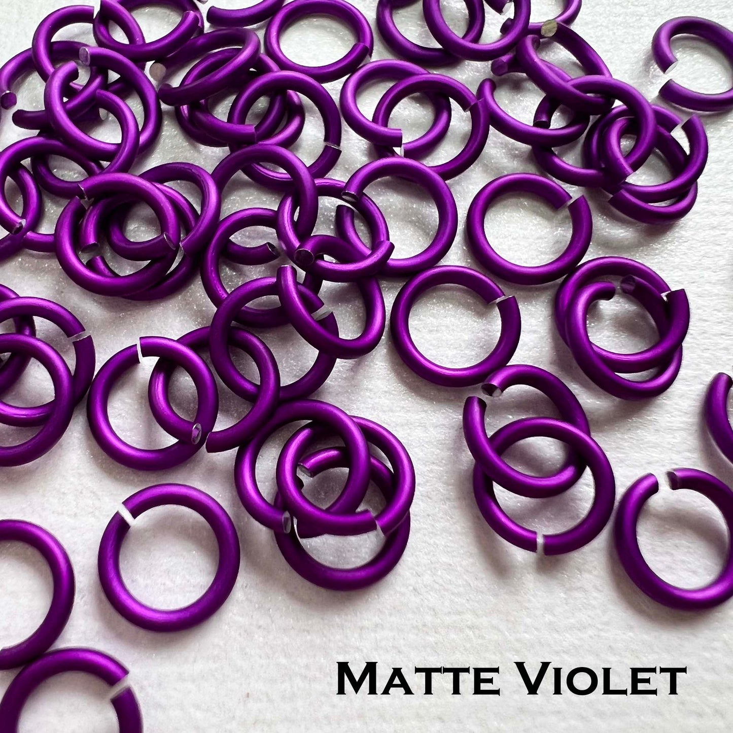 Jump Rings AA MATTE & SEMI LUSTER 18G 1/4" (SWG) ID: 6.7mm - Choose color & quantity