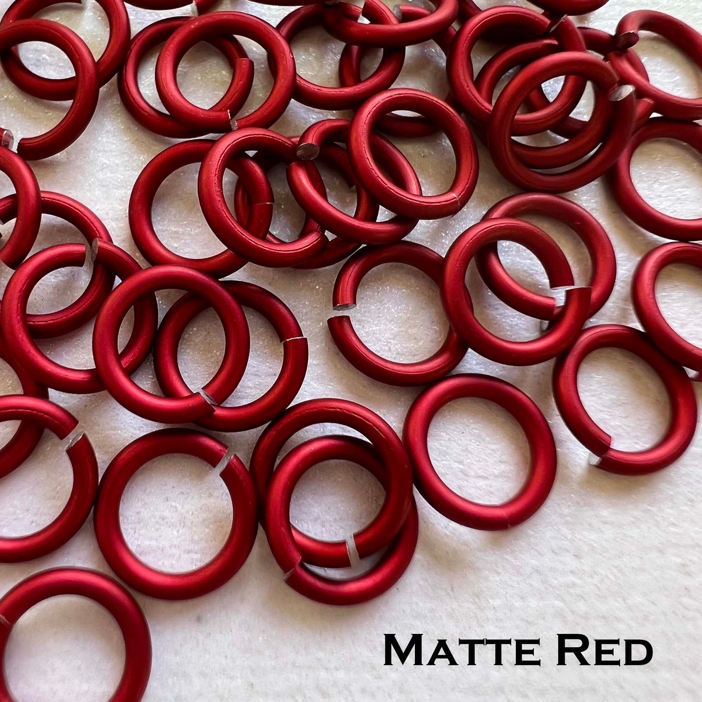 18g 3/16" Jump Rings Matte (SWG) ID: 5mm - choose color & quantity