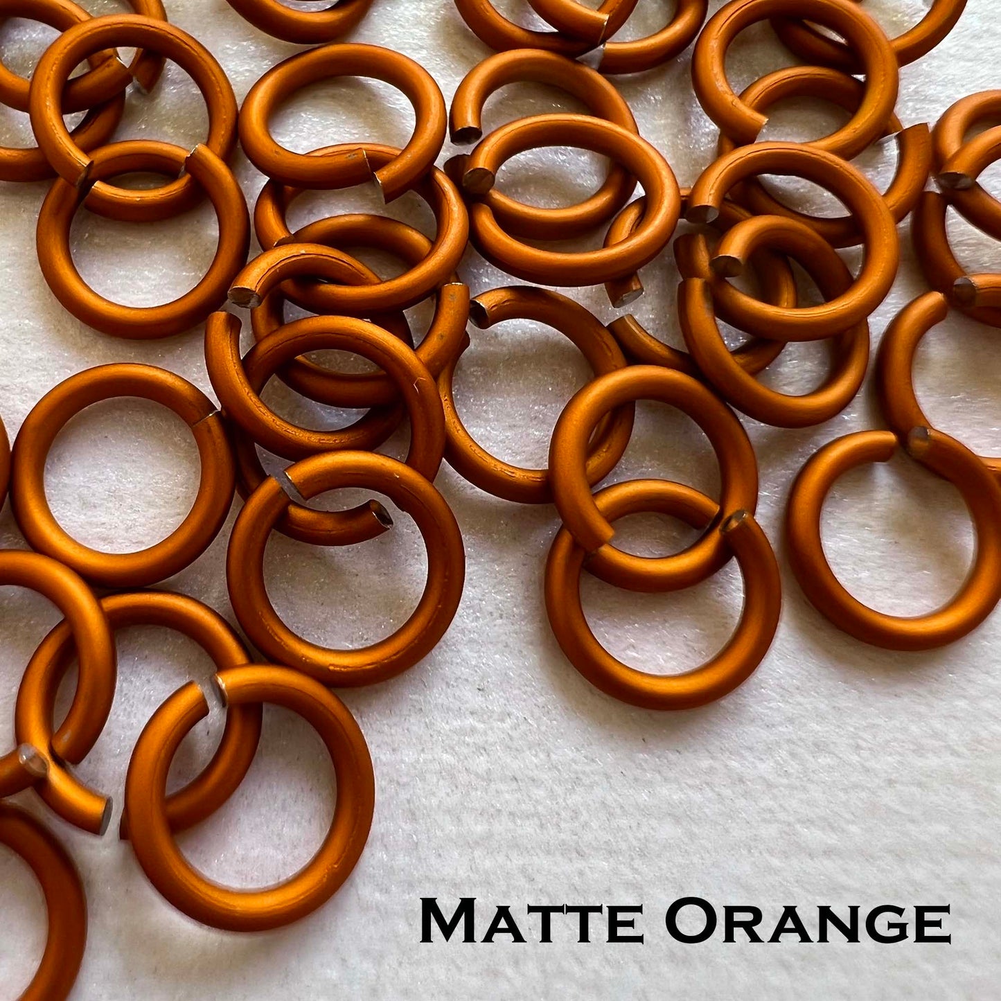 18g 3/16" Jump Rings Matte (SWG) ID: 5mm - choose color & quantity