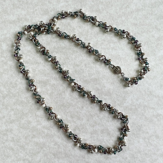 Simple Bead Soup Chain = basic chain + lots of beads