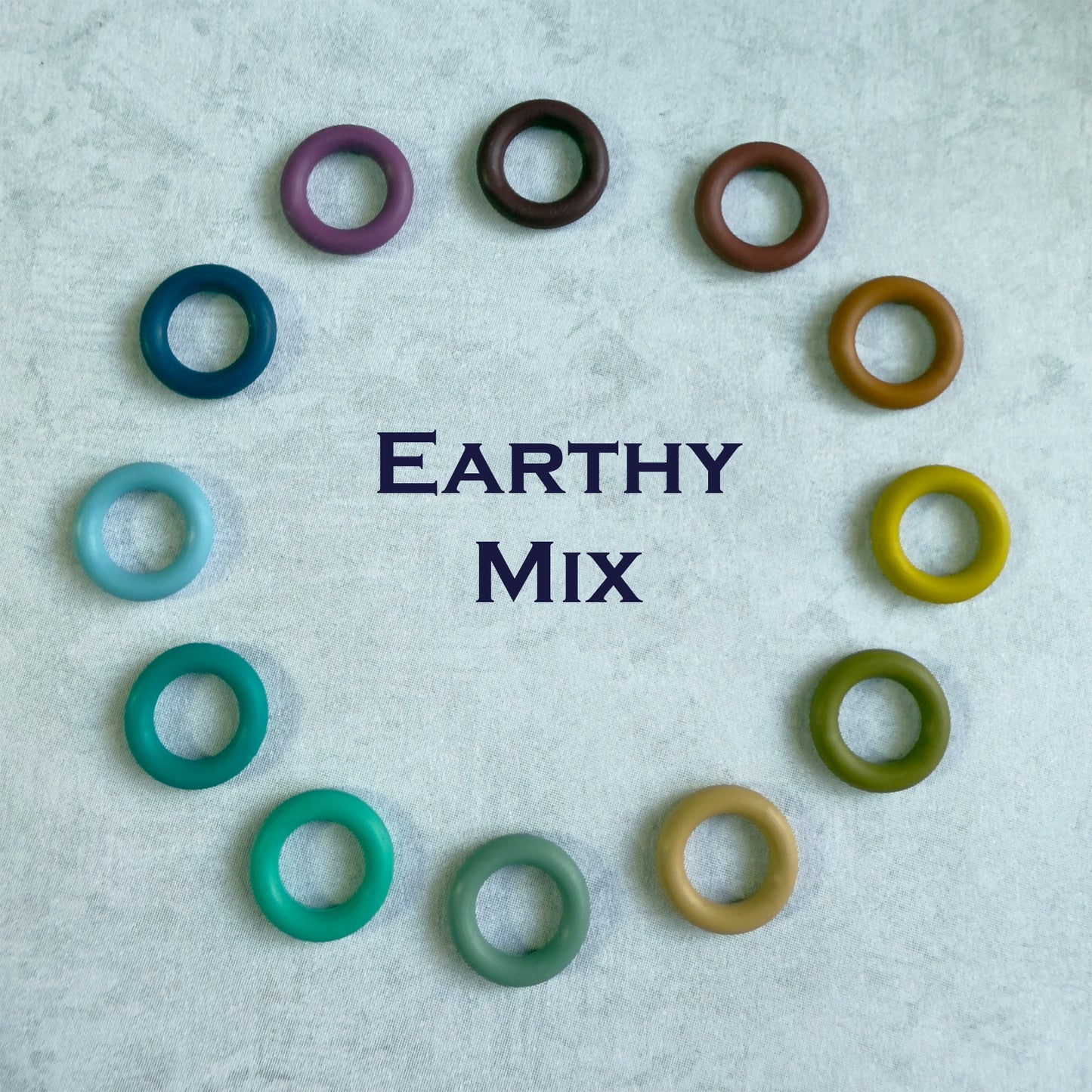 10mm EPDM Rubber O-Rings (ID: 6mm) - Hand Picked 12 Color Rainbow (4 of each color) - choose mix