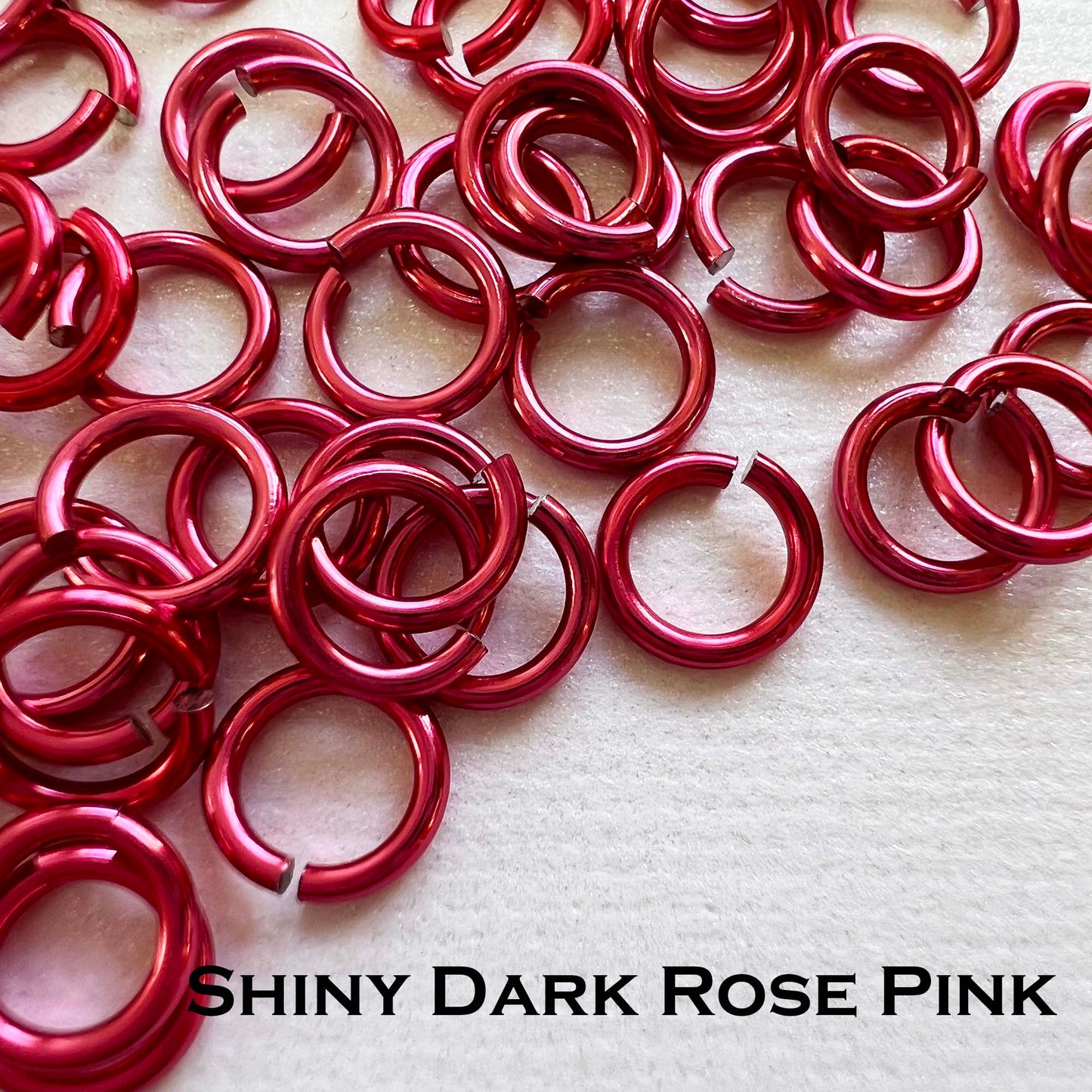 Jump Rings AA 18g 9/32" (SWG) ID: 7.6mm - Choose color & quantity