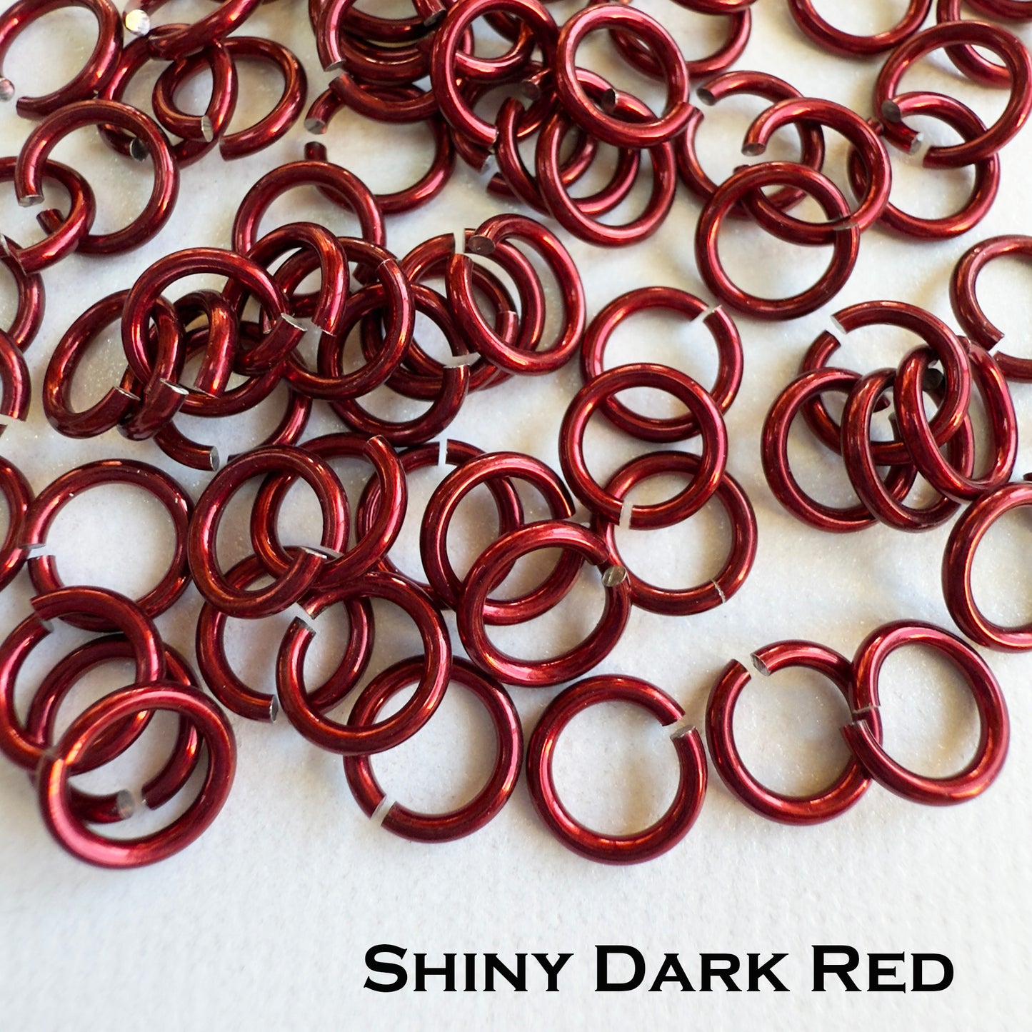 18g 3/16" Jump Rings Shiny (SWG) ID: 5mm - choose color & quantity