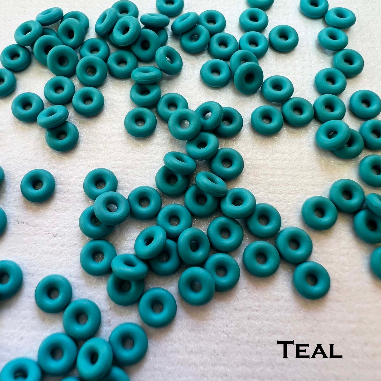 3mm Rubber O-Rings (ID: 1.1mm) - choose color - Package of 1000