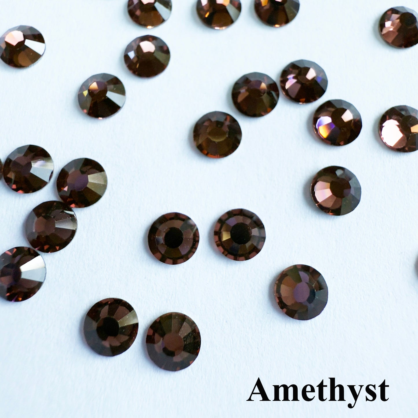 Set your own Preciosa Rose Montees Non AB Colors 16ss (3.8-4mm) - Pkg of 25 settings + 25 flat back Preciosa Rhinestones