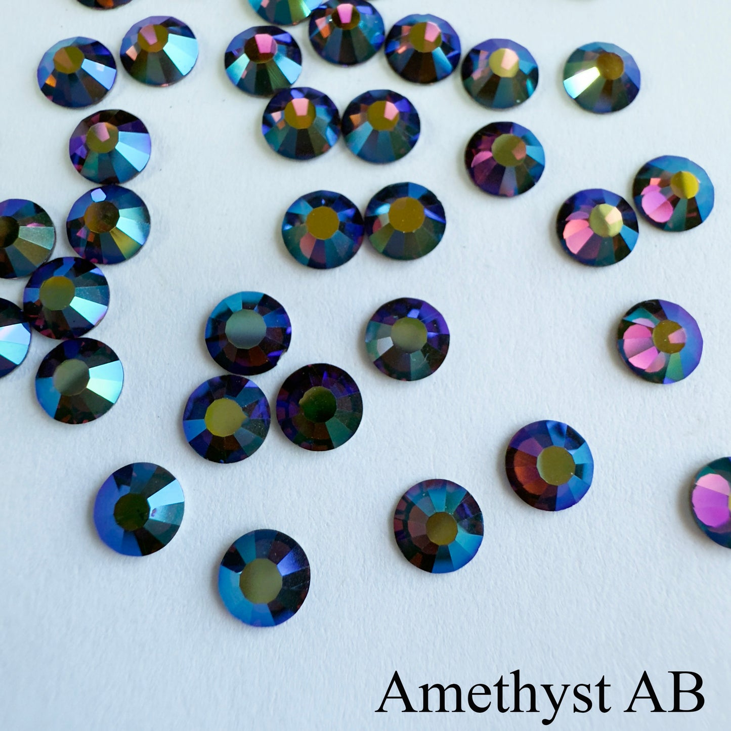 Set your own Preciosa Rose Montees AB Colors 16ss (3.8-4mm) - Pkg of 25 settings + 25 flat back Preciosa Rhinestones