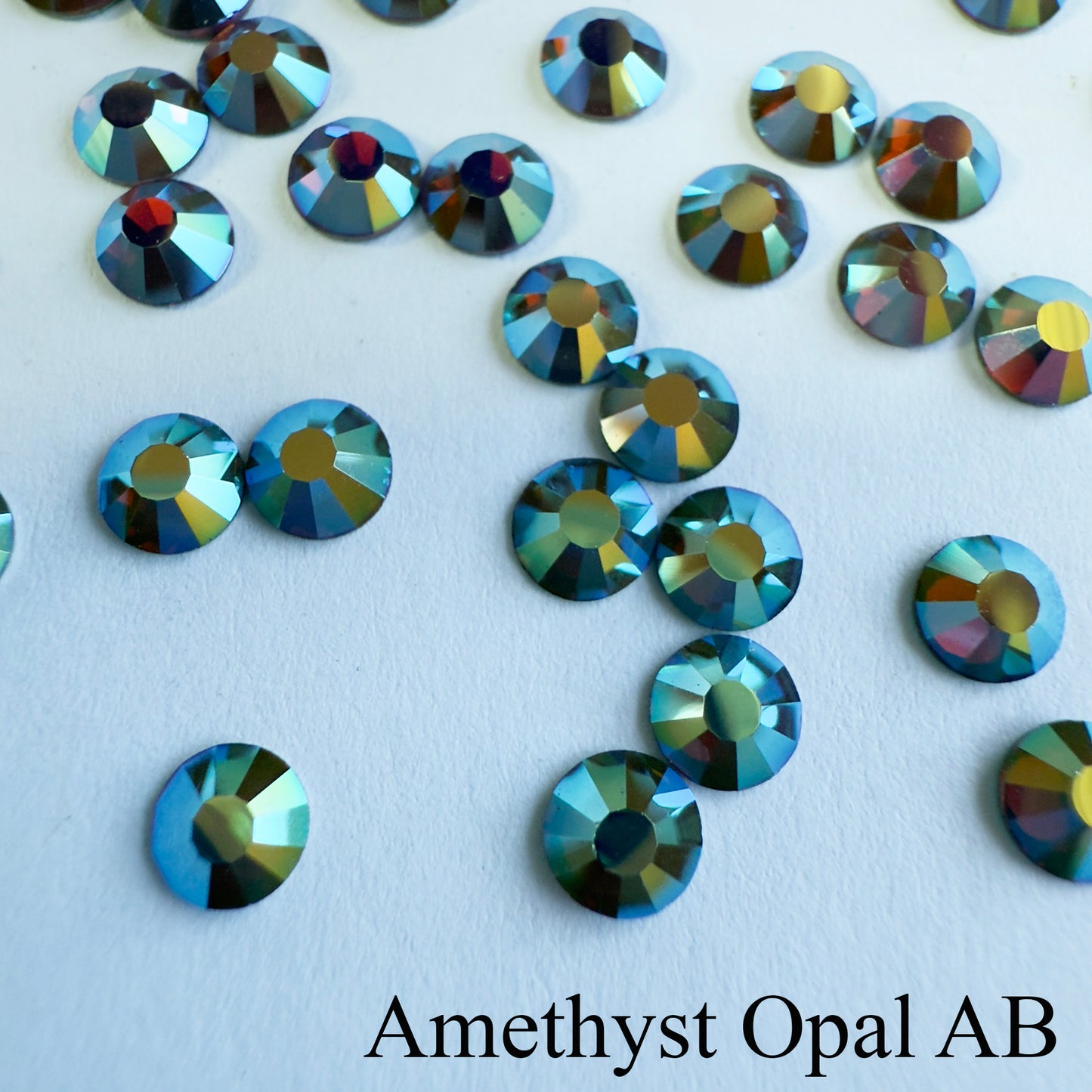 Set your own Preciosa Rose Montees AB Colors 16ss (3.8-4mm) - Pkg of 25 settings + 25 flat back Preciosa Rhinestones