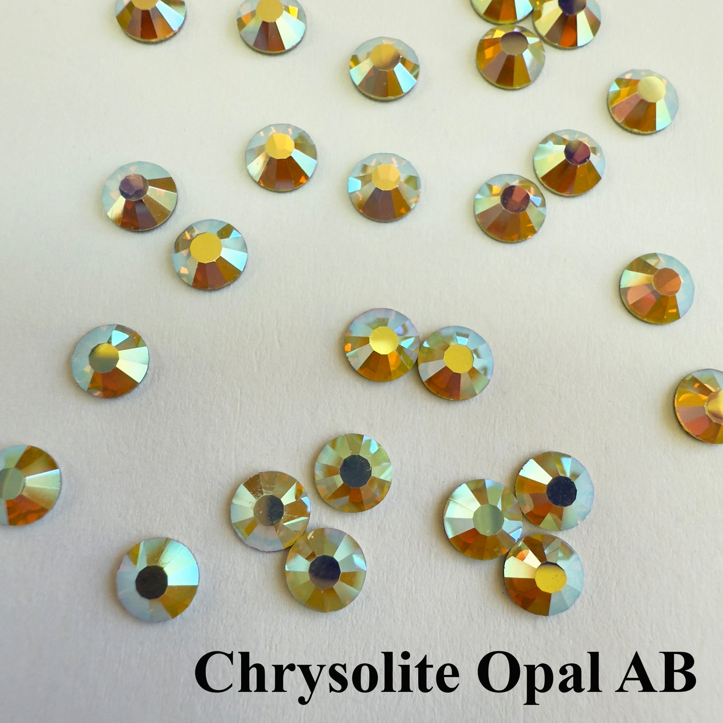 Set your own Preciosa Rose Montees AB Colors 16ss (3.8-4mm) - Pkg of 25 settings + 25 flat back Preciosa Rhinestones