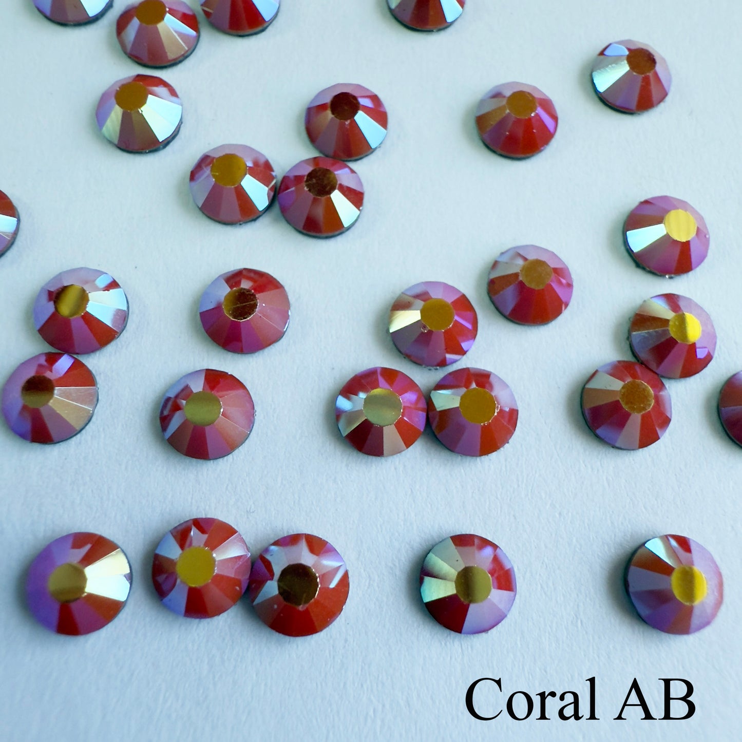 Set your own Preciosa Rose Montees AB Colors 16ss (3.8-4mm) - Pkg of 25 settings + 25 flat back Preciosa Rhinestones