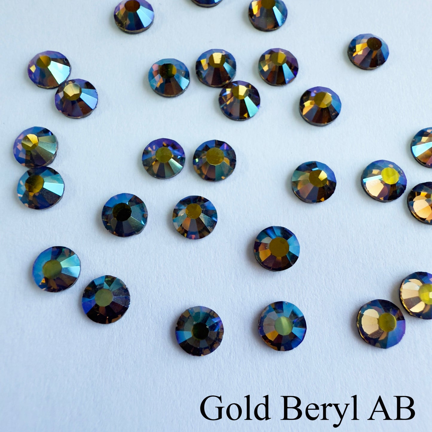 Set your own Preciosa Rose Montees AB Colors 16ss (3.8-4mm) - Pkg of 25 settings + 25 flat back Preciosa Rhinestones