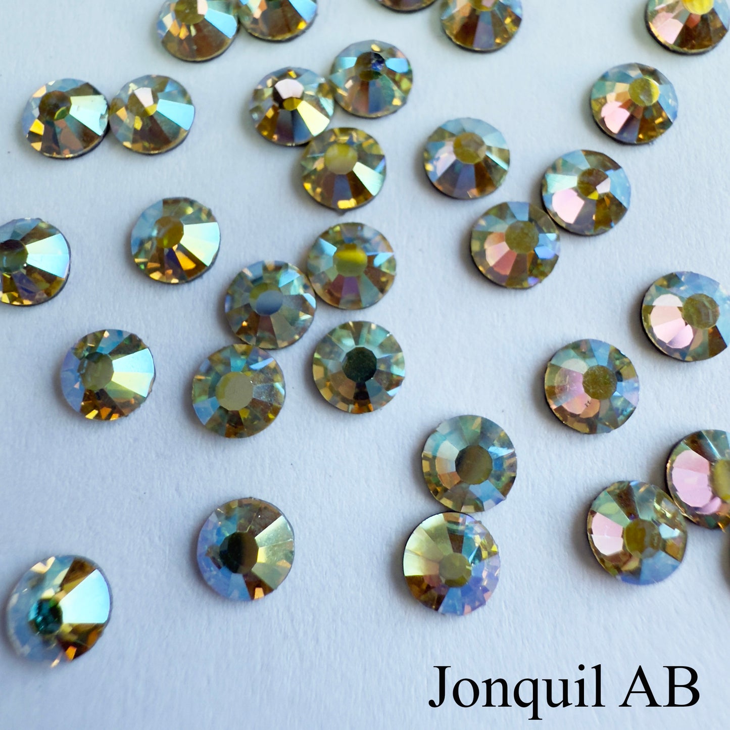 Set your own Preciosa Rose Montees AB Colors 16ss (3.8-4mm) - Pkg of 25 settings + 25 flat back Preciosa Rhinestones