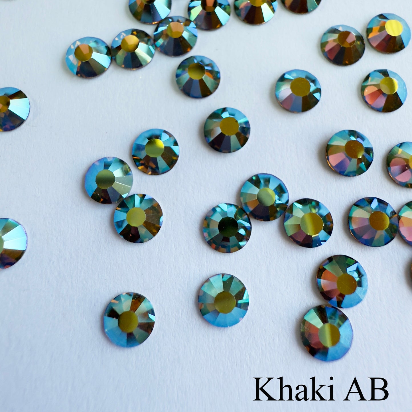 Set your own Preciosa Rose Montees AB Colors 16ss (3.8-4mm) - Pkg of 25 settings + 25 flat back Preciosa Rhinestones