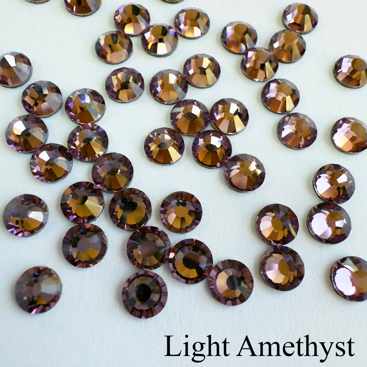Set your own Preciosa Rose Montees Non AB Colors 16ss (3.8-4mm) - Pkg of 25 settings + 25 flat back Preciosa Rhinestones