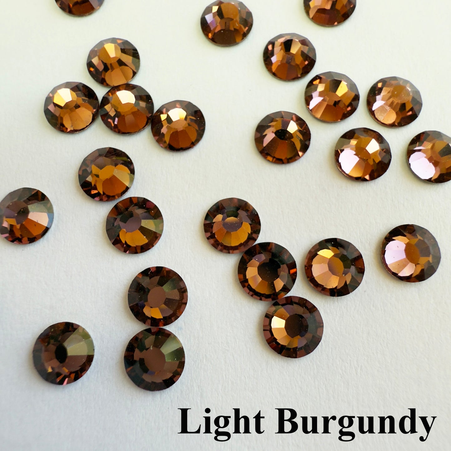 Set your own Preciosa Rose Montees Non AB Colors 16ss (3.8-4mm) - Pkg of 25 settings + 25 flat back Preciosa Rhinestones