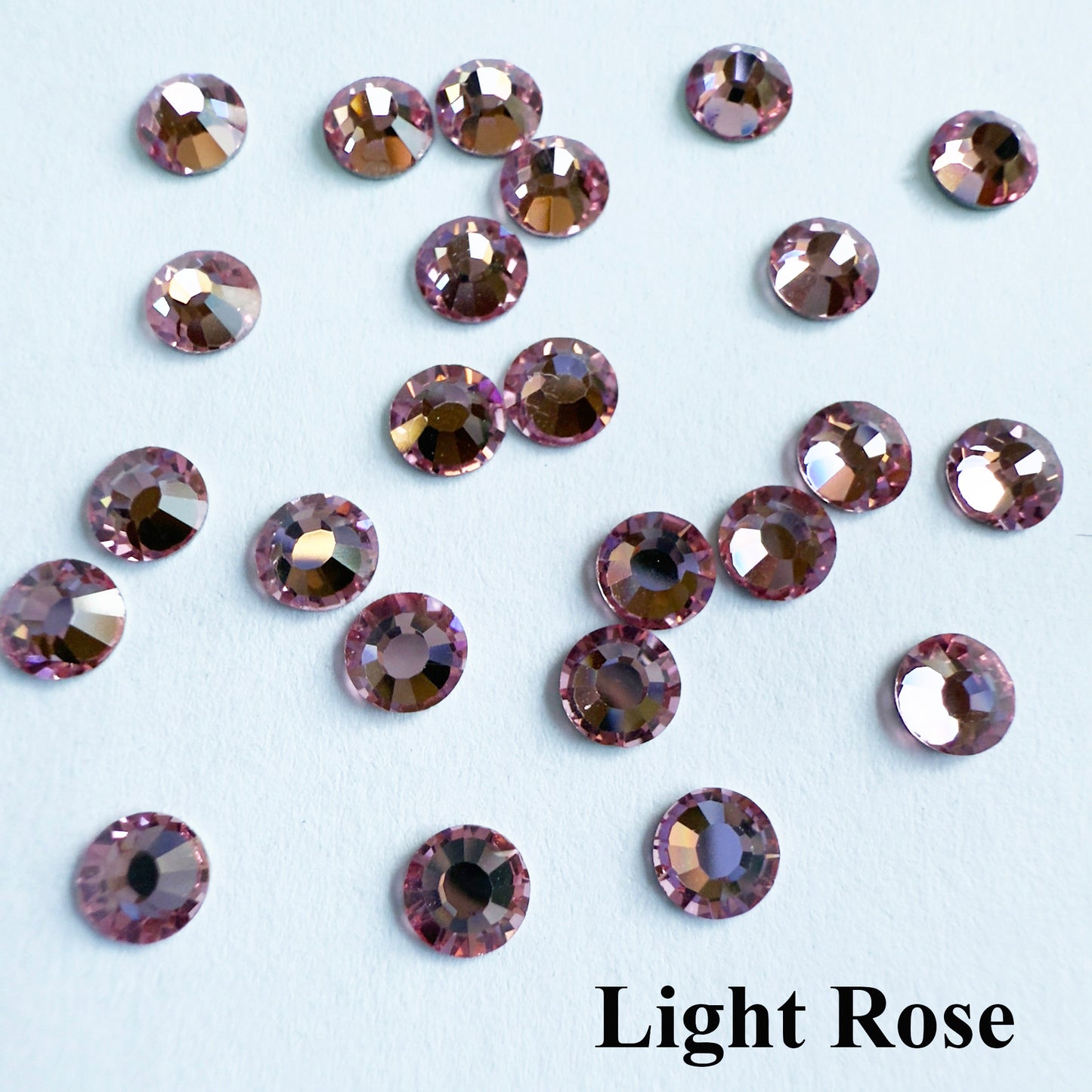 Set your own Preciosa Rose Montees Non AB Colors 16ss (3.8-4mm) - Pkg of 25 settings + 25 flat back Preciosa Rhinestones