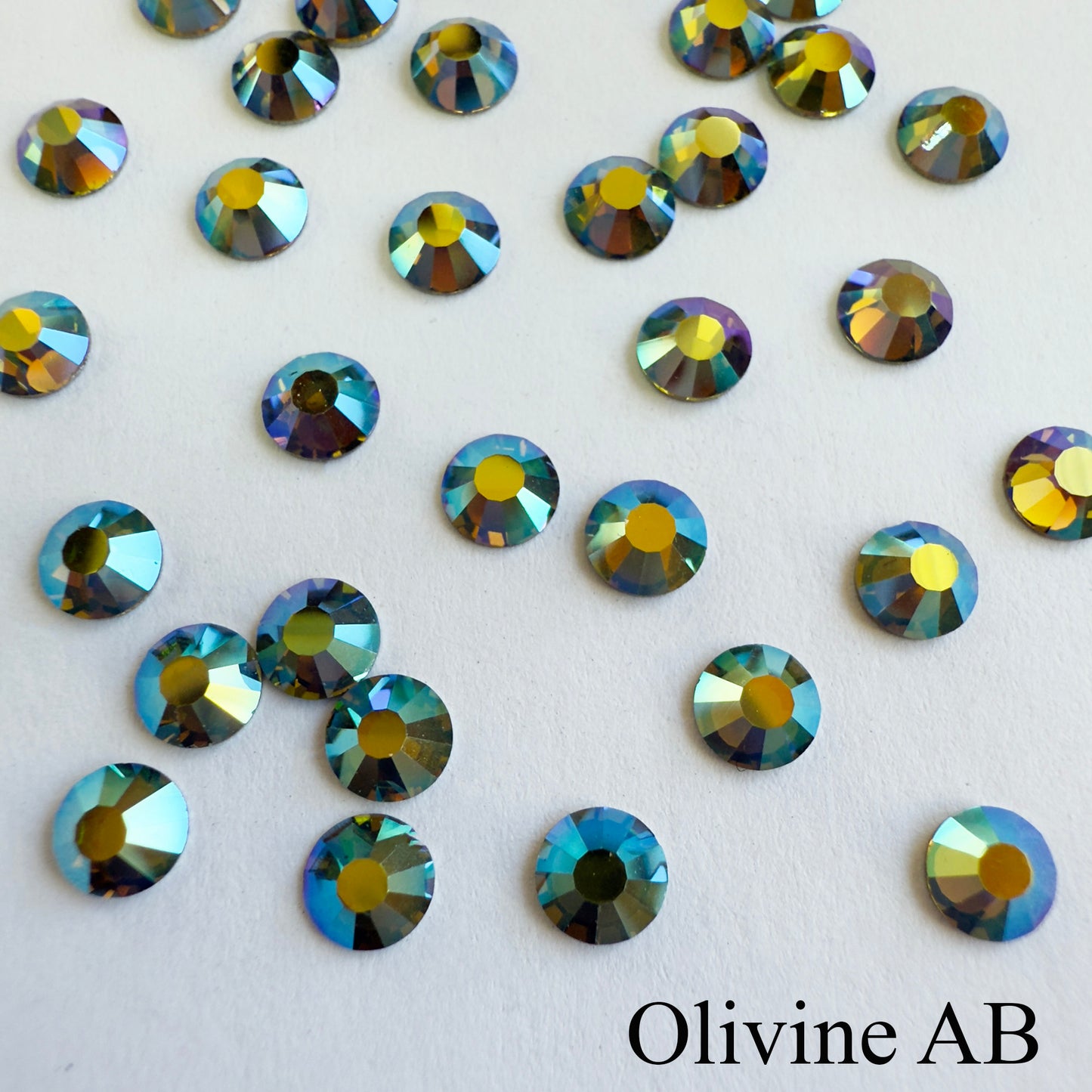 Set your own Preciosa Rose Montees AB Colors 16ss (3.8-4mm) - Pkg of 25 settings + 25 flat back Preciosa Rhinestones