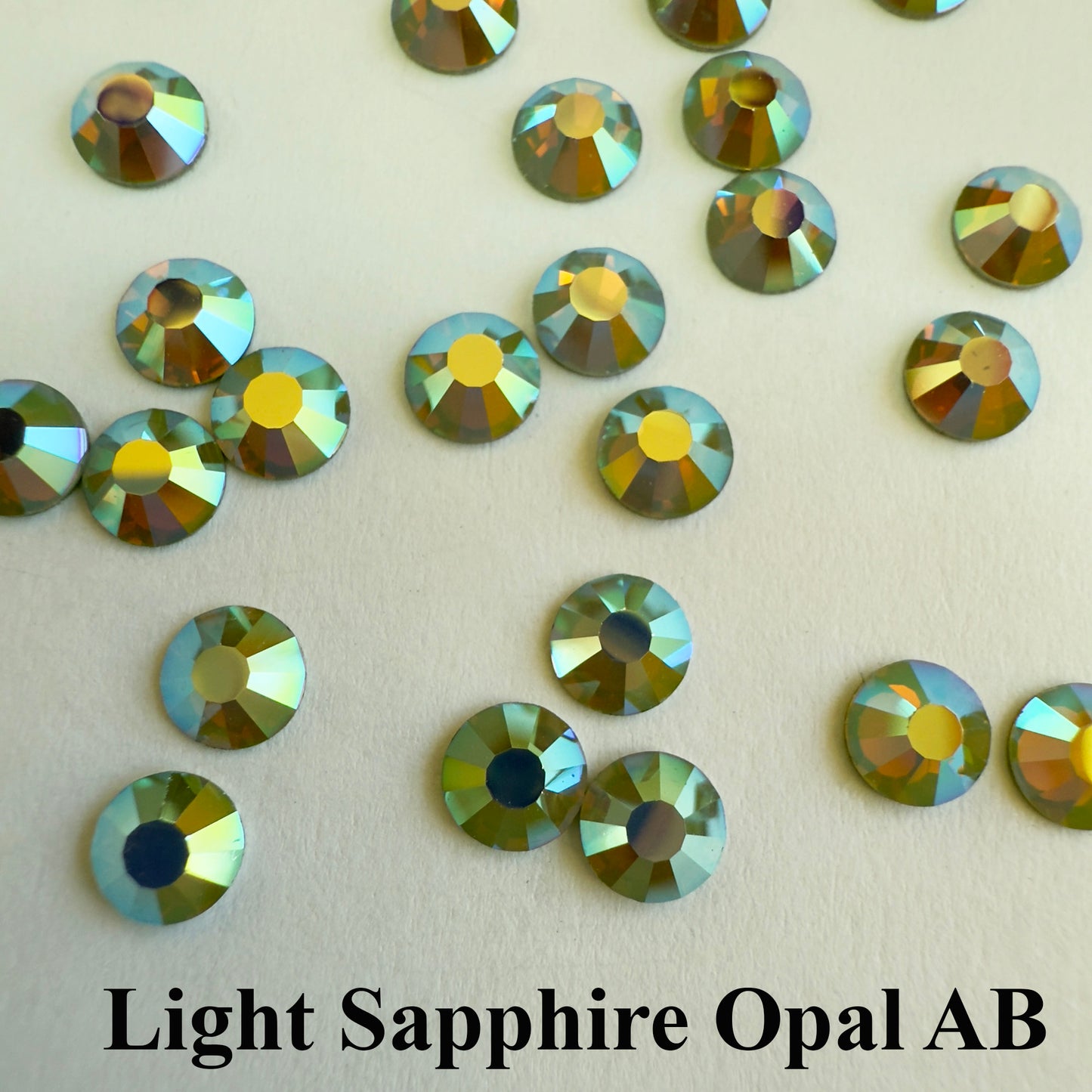 Set your own Preciosa Rose Montees AB Colors 16ss (3.8-4mm) - Pkg of 25 settings + 25 flat back Preciosa Rhinestones