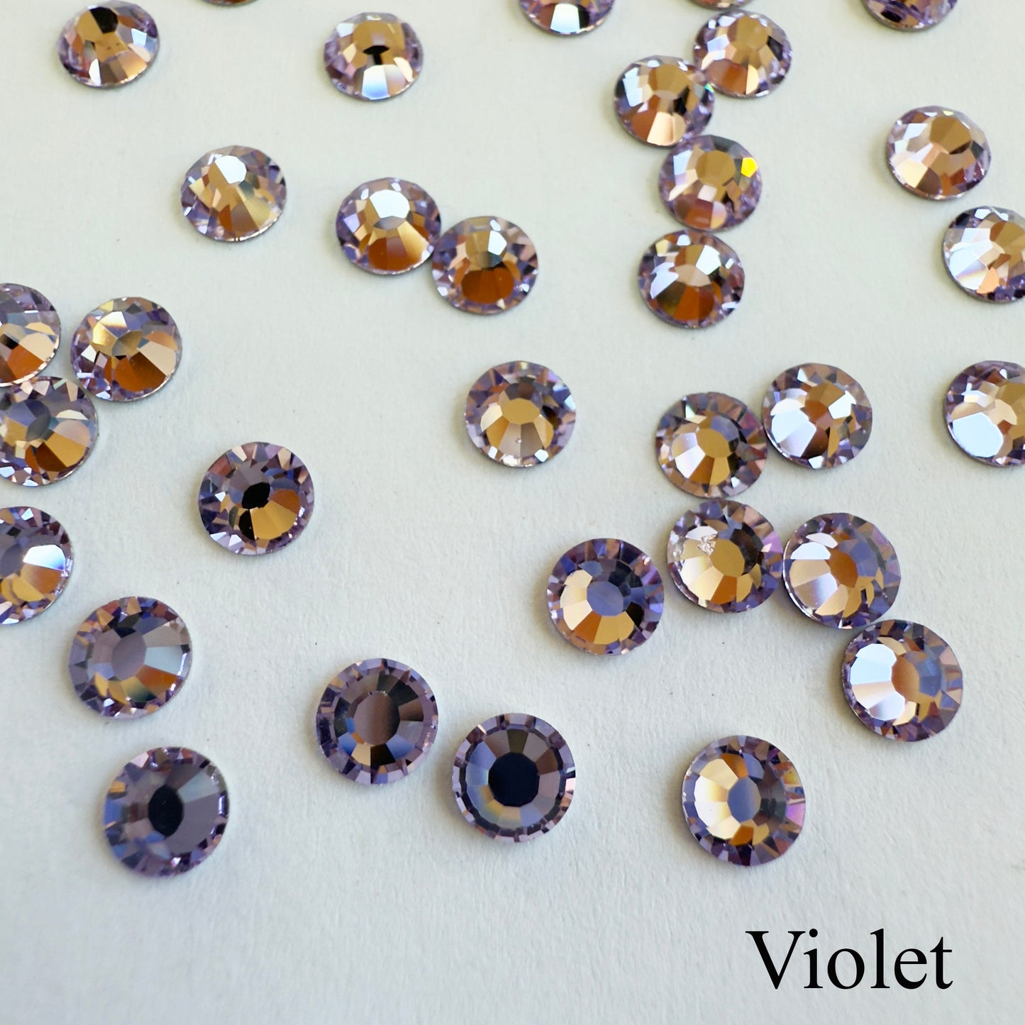 Set your own Preciosa Rose Montees Non AB Colors 16ss (3.8-4mm) - Pkg of 25 settings + 25 flat back Preciosa Rhinestones