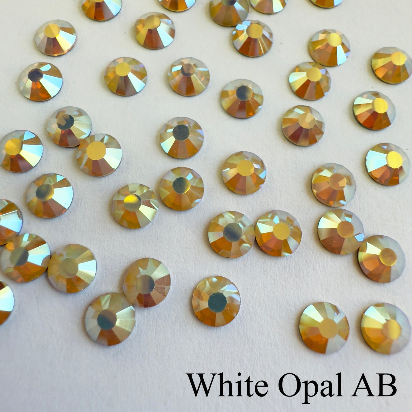 Set your own Preciosa Rose Montees AB Colors 16ss (3.8-4mm) - Pkg of 25 settings + 25 flat back Preciosa Rhinestones