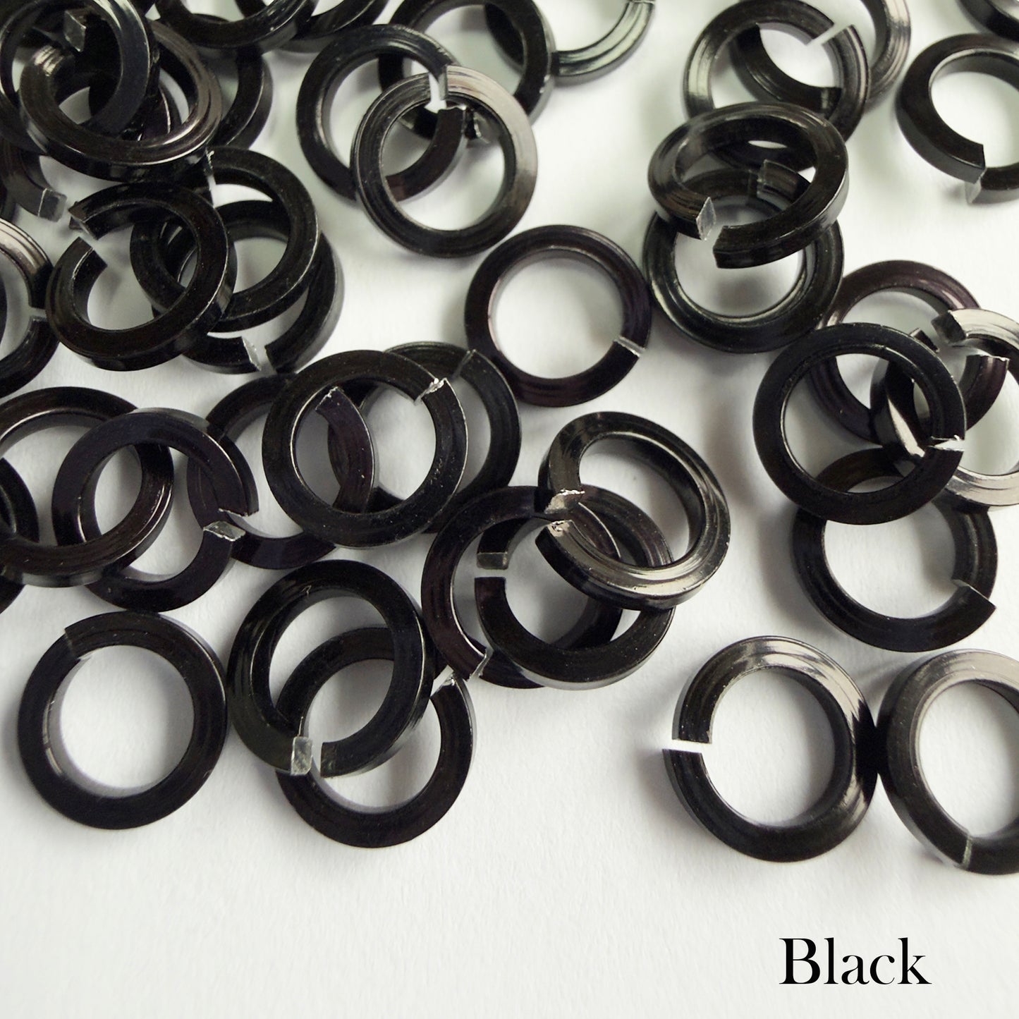 SQUARE Jump Rings 18g 5/32 - choose color & quantity