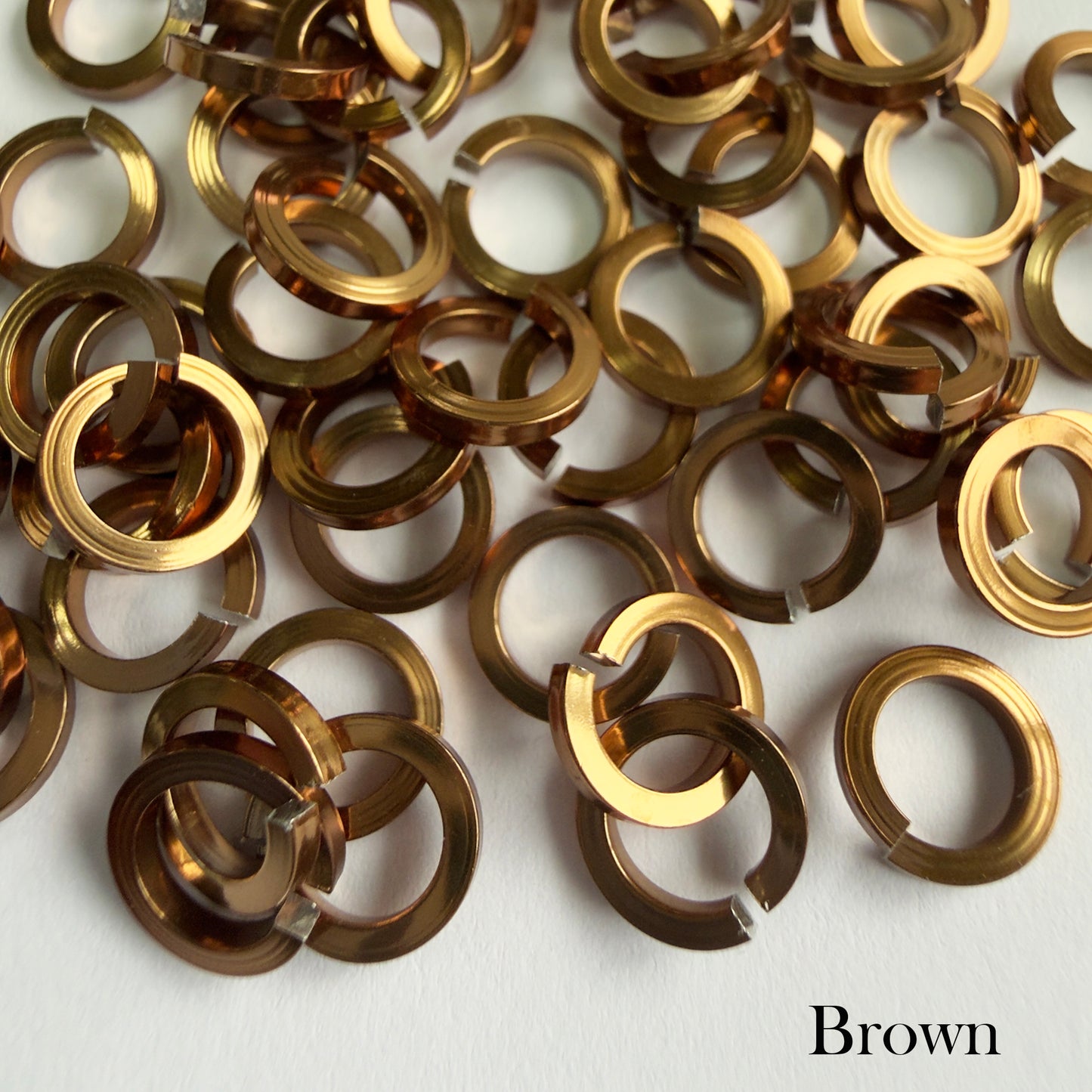 SQUARE Jump Rings 18g 5/32 - choose color & quantity